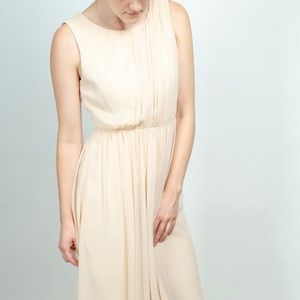 BHLDN Jenny Yoo Grecian style chiffon overlay gown